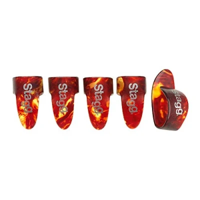Image de Stagg 4 Fingers and 1 Thumb Pick Set