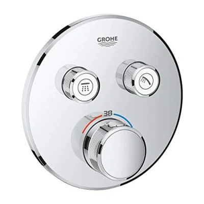 Image de Grohe 29119000 Grohtherm Smartcontrol Thermostatique pour Installation Encastrée 2 Sorties, Chrome