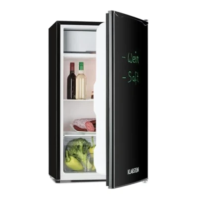Image de KLARSTEIN Spitzbergen Réfrigérateur, Classe d&#039;efficacité énergétique E, Compartiment congélateur, Design ZestfulART : Porte inscriptible avec marqueur, 2 Compartiments de Porte, Noir