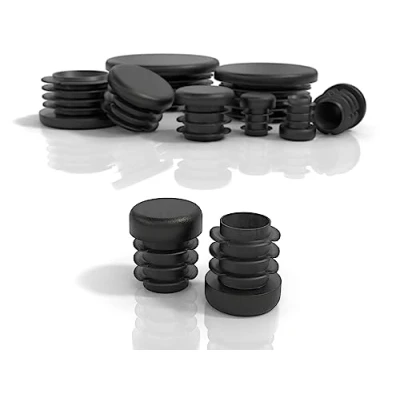 Image de PD® Bouchons à lamelles Ronds 13mm pour Tube Rond Embouts PE Bouchon Pied de Chaise Carré Tubes Métalliques, Chaises, Canapés, Tables et étagères 10 pcs.
