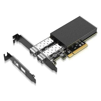 Image de 10GB Ethernet Card with 82599ES (X520 DA2) Controller, GiGaPlus PCI E Network Adapter, Dual LAN SFP+ Ports, Supports Windows/Windows Server/VMware Functions for 10Gbe Networking NAS