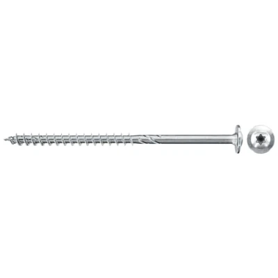 Image de Fischer Vis de charpente PowerFast FPF II WT25P 5,0x100 revêtement zingué, Filetage partiel, tête Disque avec Empreinte Torx T25 / Boîte 100