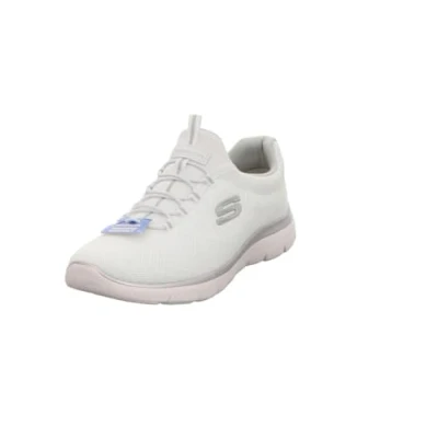 Image de Skechers Femme Summits Lite Basket, White Mesh Silver Gray Trim, 36.5 EU