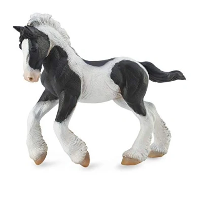 Image de Collecta Poulain, piéton Noir et Blanc, Jouet