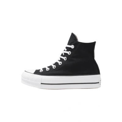 Image de Converse Chuck Taylor ALL STAR LIFT Baskets montantes, Femme, Taille: 36, Black/white Textile