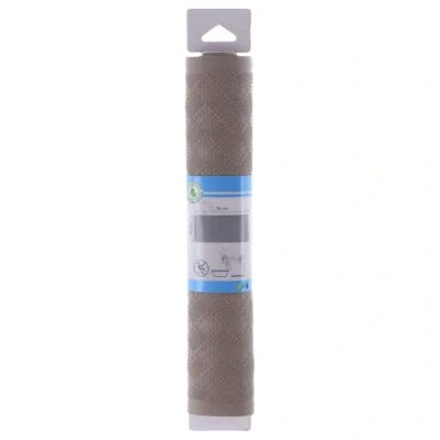 Image de Tapis Fond de Baignoire en Caoutchouc Naturel 74 x 34 cm Taupe TENDANCE