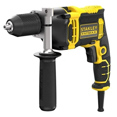 Image de Stanley FATMAX Perceuse à Percussion 750 W Vitesse Variable 54400 cps/min Mandrin 1 Main 13 mm Filaire et Compacte Livrée sans Malette de Transport FMEH750K QS