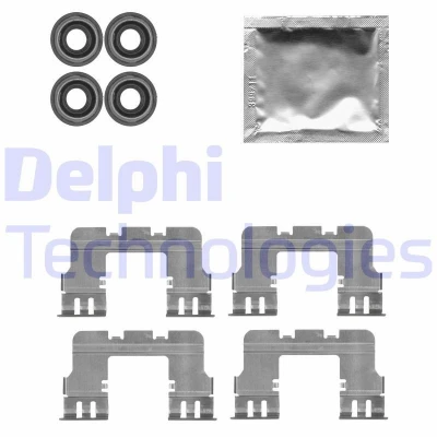 Image de DELPHI LX0617 Kit d&#039;accessoires, plaquette de frein à disque CHRYSLER: 300C Berline, Touring, LANCIA: Thema Berline