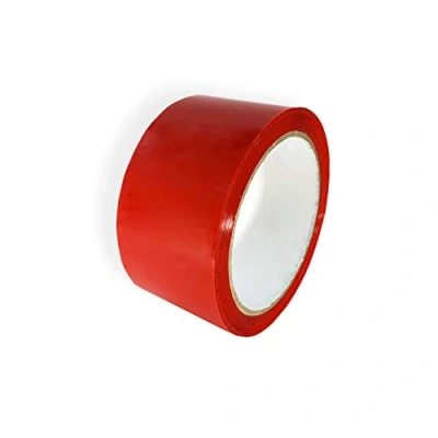 Image de Ruban adhésif d&#039;emballage rouge, Tout usage en polypropylène, 48 mm x 66 m, 6 Rouleaux