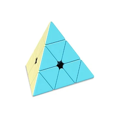 Image de FunnyGoo MoYu Cuing Classe Mofangjiaoshi MFJS Meilong Macaron Série 3x3 Pyraminx, Pyramid Puzzle Cube Pyramix Triangle Magic