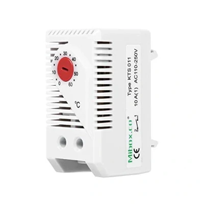 Image de 0 60℃ Thermostat Mécanique Réglable Electrique Compact Commutateur de Contrôleur Température(Red Button)