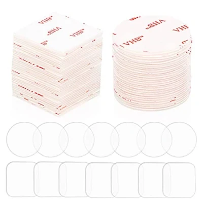 Image de Ruban adhésif Double Face Transparent, Lavable sans Traces Nano, Multifonctionnel Amovible Antidérapante Réutilisable Tape 120 Pièces, pour Réparer Les Tapis