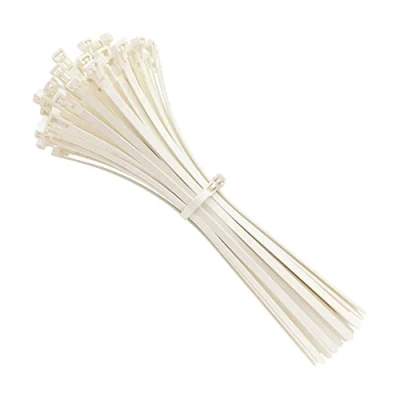 Image de intervisio Collier de Serrage Réutilisable Plastique, 200 mm x 7,6 mm, Attache Câble Réutilisables, Serre Câbles Rilsan Nylon, Colliers Cable 200mm, Blanc, Lot 100 Pièces