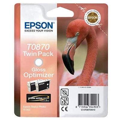 Image de Epson T0870 Double Pack d&#039;origine Gloss Optimizer