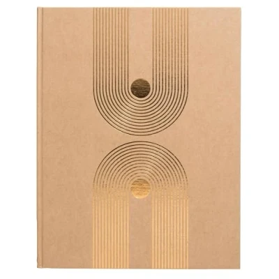 Image de EXACOMPTA 47849E 1 Livres d&#039;or Graphik Format Vertical 27 x 22 cm Couverture Papier Enduit Tranche Or 100 Pages Blanches Unies Kraft