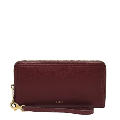 Image de Fossil Small Logan Portefeuille, Femme, Taille: One Size, Mahogany