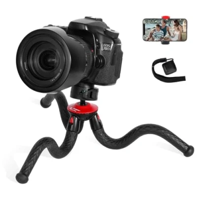 Image de Fotopro UFO2 Trepied Smartphone, Flexible Appareil Photo Mini for iPhone 15 14 Pro Max, Camera DSLR