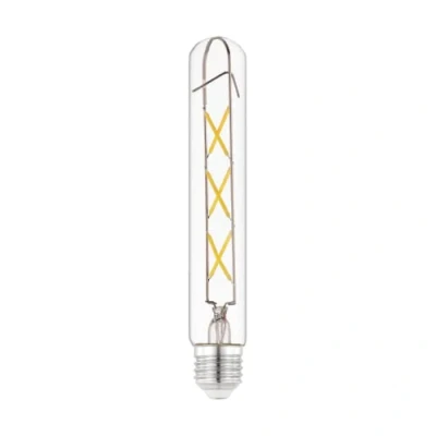 Image de Eglo ampoule LED tube E27, lampe en forme de tige, éclairage rétro, 4 watts (correspond à 40 watts), 470 lumens, blanc chaud, 2700 Kelvin, Edison T30, Ø 3 cm