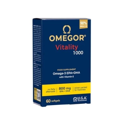 Image de Oméga 3 1000 mg Huile de poisson avec 800 d&#039;EPA et DHA par capsule Le seul Oméga3 IFOS certifié 5 étoiles depuis 2006 Capsules supplément 90% d&#039;oméga rTG 60 gélules