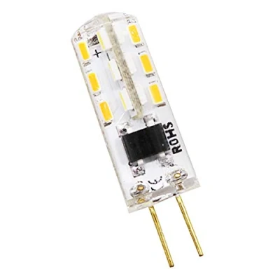 Image de ampoule LED G4 1,5 W, 24 x 3014 SMD, 120 lm, remplace les ampoules halogènes 15 AC 220 V, blanc chaud 3000 K, angle d&#039;éclairage 360, LED, intensité non variable