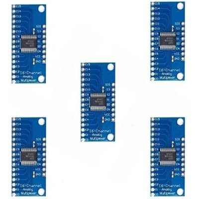 Image de ICQUANZX 5 Pcs 16CH Module Carte Conseil CD74HC4067 CMOS Analogique Multiplexeur Numérique Précis pour Arduino