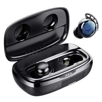 Image de Tribit Écouteurs Bluetooth sans Fil, 5.3 avec ENC réduction, Étanchéité IPX8 110Heures Durée de Lecture, Écouteur Noir