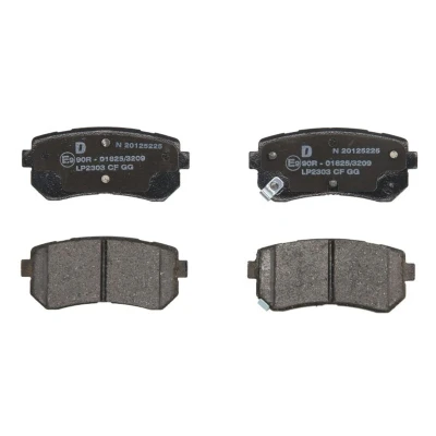 Image de DELPHI LP2303 Jeu de plaquettes frein avec indicateur d&#039;usure tôle anti bruit sans accessoires HYUNDAI: ix35, i20 I 3/5 portes, Kona SUV