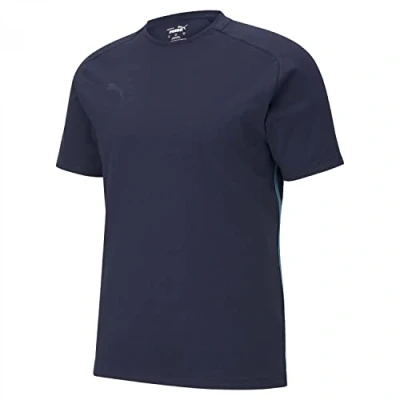 Image de PUMA teamCUP Casuals Tee Tricot, Peacoat New, L Mixte