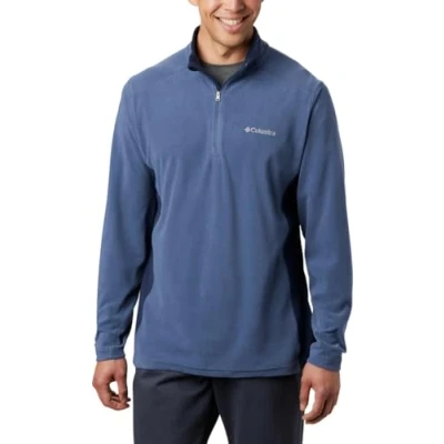 Image de Columbia Klamath Range 2 Demi Fermeture Éclair Pull en Polaire, Dark Mountain/Collegiate Navy, M Homme