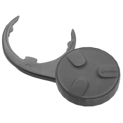 Image de Kit roue pour coupe bordures Gardena : Roues débroussailleuse, pose facile, conduite sans danger, accessoire original débroussailleuse (9880 20)