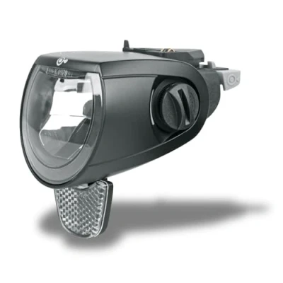 Image de MonkeyLink SkyeLight 110 LUX Front Connect Lampe de vélo Accessoires Montage par support magnétique Phare avant réglable en angle avec feux circulation diurnes et fonction feu route Noir