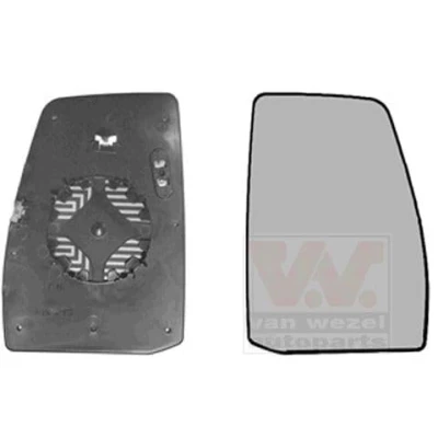 Image de Van WEZEL 1987838 Miroir De Rétroviseur droit Partie supérieure FORD: Transit Custom V362 Minibus,