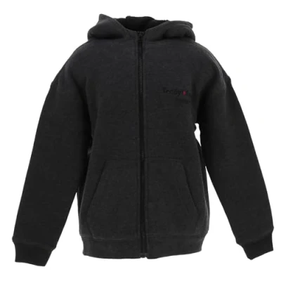 Image de Teddy Smith Giclass Sherpa Vestes Sweats zippés Capuche Gris Anthracite foncé Taille 16 Ans