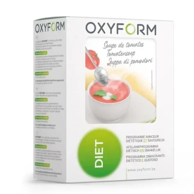 Image de Oxyform Diététique Soupe Tomate I 12 Sachets 84 Kcal Faibles Teneurs Matières Grasses Calories Sucres Enrichie Vitamines