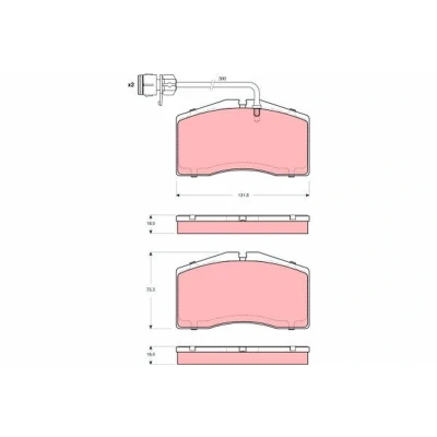 Image de TRW GDB1506 Jeu de plaquettes frein contact signal d&#039;usure inclus AUDI: A8 D2