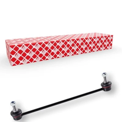 Image de febi BILSTEIN 31570 Biellette de barre stabilisatrice Essieu avant droit 320 M10 x 1,25 Plus avec écrou autobloquant, Acier noir
