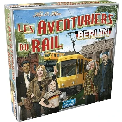 Image de LES AVENTURIERS DU RAIL : BERLIN Jeu de Société pour Enfants dès 8 ans 2 à 4 Joueurs 10 15 Min Stratégie Famille Version Compacte Indépendante en Français Days of Wonder