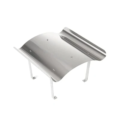 Image de STERR Chapeau de cheminée 80 x cm Couverture en Acier Inoxydable cheminée, Kit Hotte pluie RCP8080