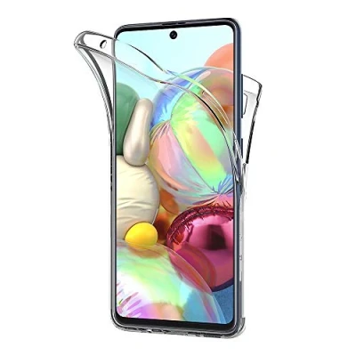 Image de AICEK Coque Compatible Samsung Galaxy A71, 360Full Body Transparente Silicone pour A71 Housse Etui Case (6,7 Pouces)