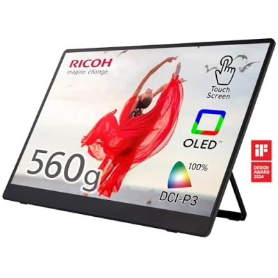 Image de Moniteur Portable RICOH 150, écran OLED 15,6 Pouces, Double Filaire USB C, Ultra léger