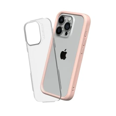 Image de RhinoShield Coque Compatible avec [iPhone 15 Pro Max] Mod NX Protection Fine Personnalisable Technologie d&#039;absorption des Chocs [sans BPA] Rose Poudré