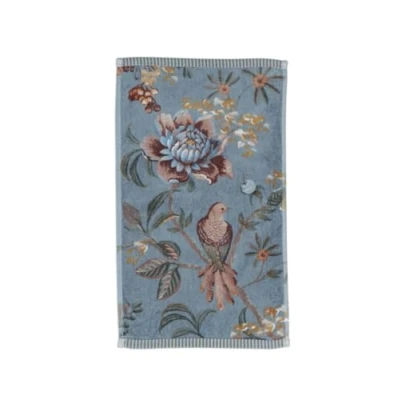Image de PiP Studio Lot de 3 serviettes d&#039;invité Secret Garden Bleu 30 x 50 cm