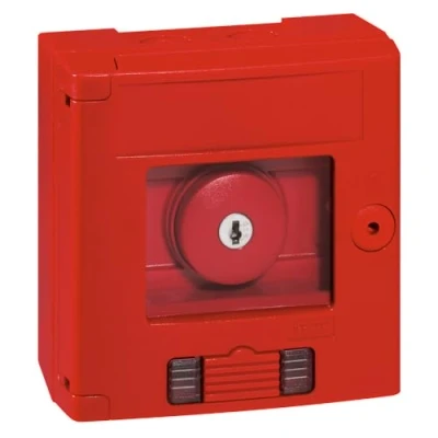 Image de Legrand 038009 Coffret Bris de Glace Coup Poing IP44 avec 2 Voyant, Montage en Saillie, Rouge