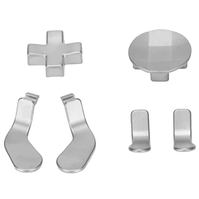Image de Pads Croisés pour Manette de Jeu en Métal Acier Inoxydable 1 Pavé Directionnel Rond et 4 Palettes Déclenchement Manettes Elite Series 2/ sans Fil One Elite.