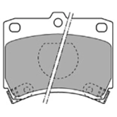 Image de MAPCO 6334 Jeu de plaquettes frein Essieu avant contact signal d&#039;usure inclus MAZDA: 121 I 3 portes, KIA: Pride 3/5 portes
