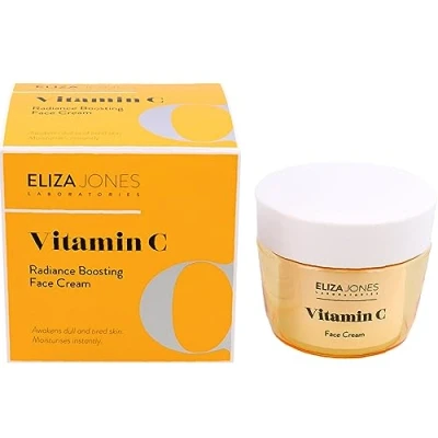 Image de Eliza Jones Crème de jour pour le visage 50 ml, hydratation intense, prévention des rides et effet peau éclatant (vitamine C Radiance Boosting)