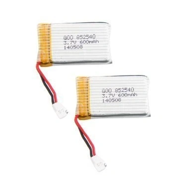 Image de YUNIQUE GREEN CLEAN POWER Batteries Lipo 3.7V 600mAh Rechargeables 2pcs Compatibles avec Les Drones Syma X5, Cheerson CX 30W, Skytech M68, Wltoys F949 Longue Durée 42 x 25 9 mm 15 GR