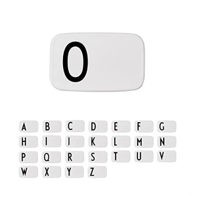 Image de Design Letters Lunch Box Blanc (A Z) Cadeau Noel Homme &amp; Femme Parfait comme Boite a Gouter Enfant, Adulte Repas Sans BPA/BPS Micro ondable 850 Ml