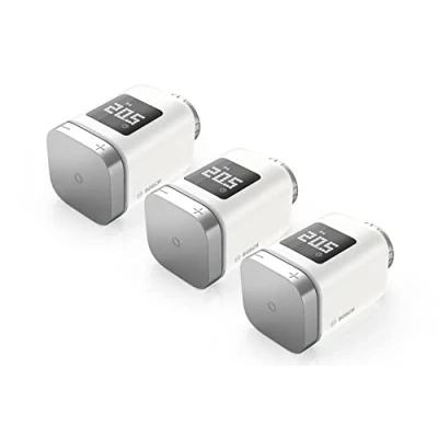 Image de Thermostat de radiateur II Bosch Smart Home, kit 3, connecté avec Application, Compatible Amazon Alexa, Apple HomeKit et Google Home édition