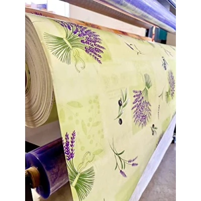 Image de KGS Nappe Bulgommes Imprimée Provençale Au mêtre (140_x_250_cm, Vert)